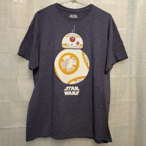 STAR WARS T-SHIRT BB-8 DROID SHORT SLEEVES - EUC!